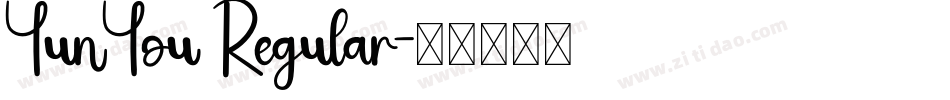 YunYou Regular字体转换